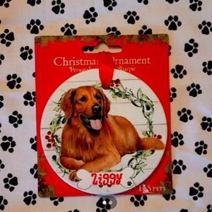 Golden Retriever Christmas Ornament, NWT